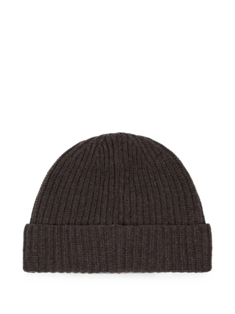 Stone Island — Logo-patch ribbed-knit beanie hat — Photo 2 of 3