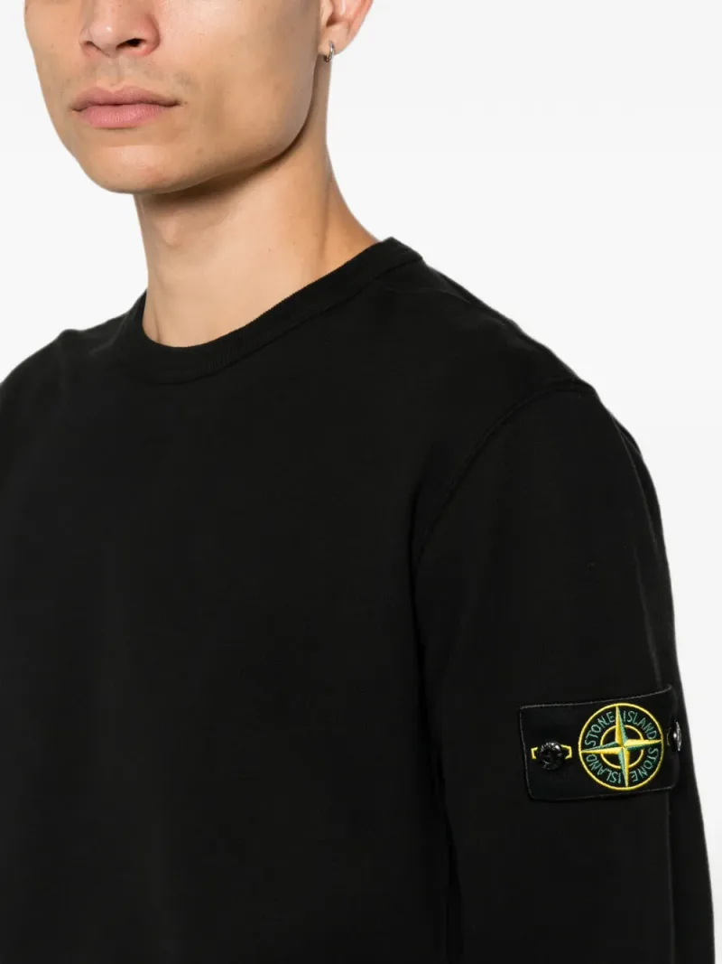 Stone Island — 6100049 brushed organic cotton fleece sweatshirt — Foto 5 di 5