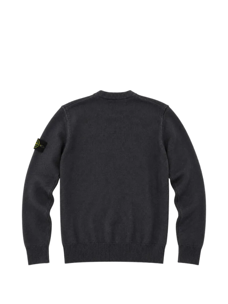 Stone Island — Logo-patch wool sweater — Foto 2 di 3