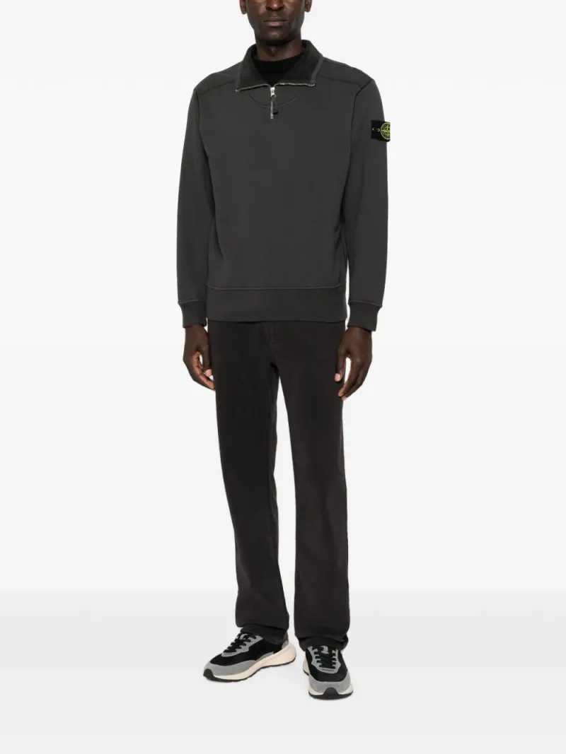 Stone Island — 6100021 comfort-fit half-zip sweatshirt with stand collar — Photo 2 of 5