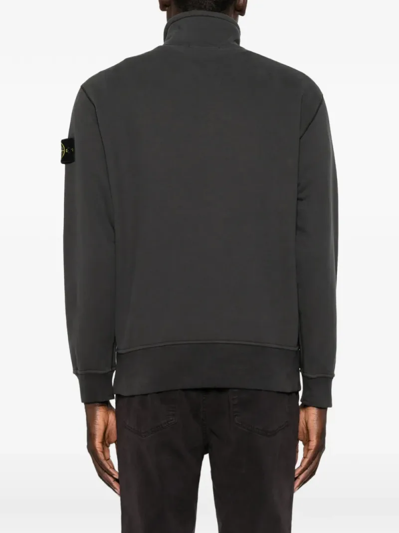Stone Island — 6100021 comfort-fit half-zip sweatshirt with stand collar — Photo 4 of 5