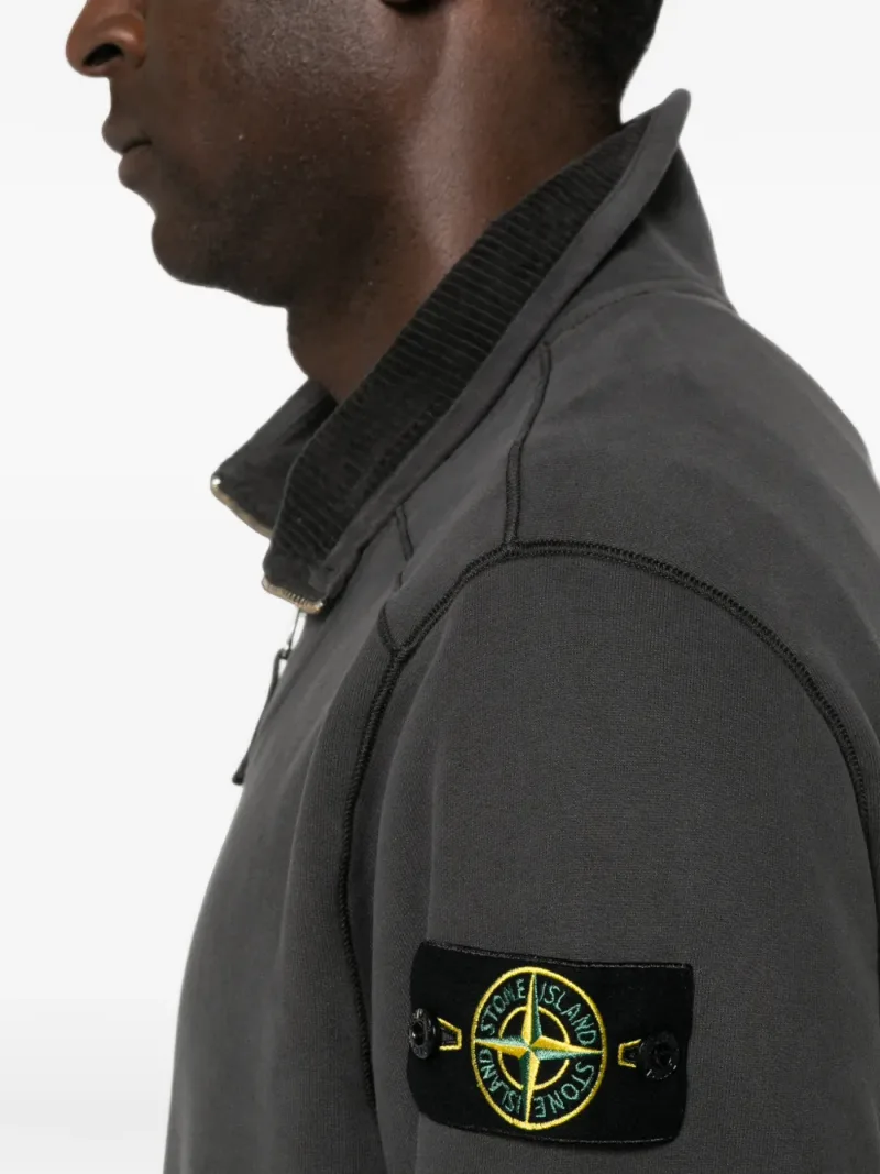 Stone Island — 6100021 comfort-fit half-zip sweatshirt with stand collar — Photo 5 of 5