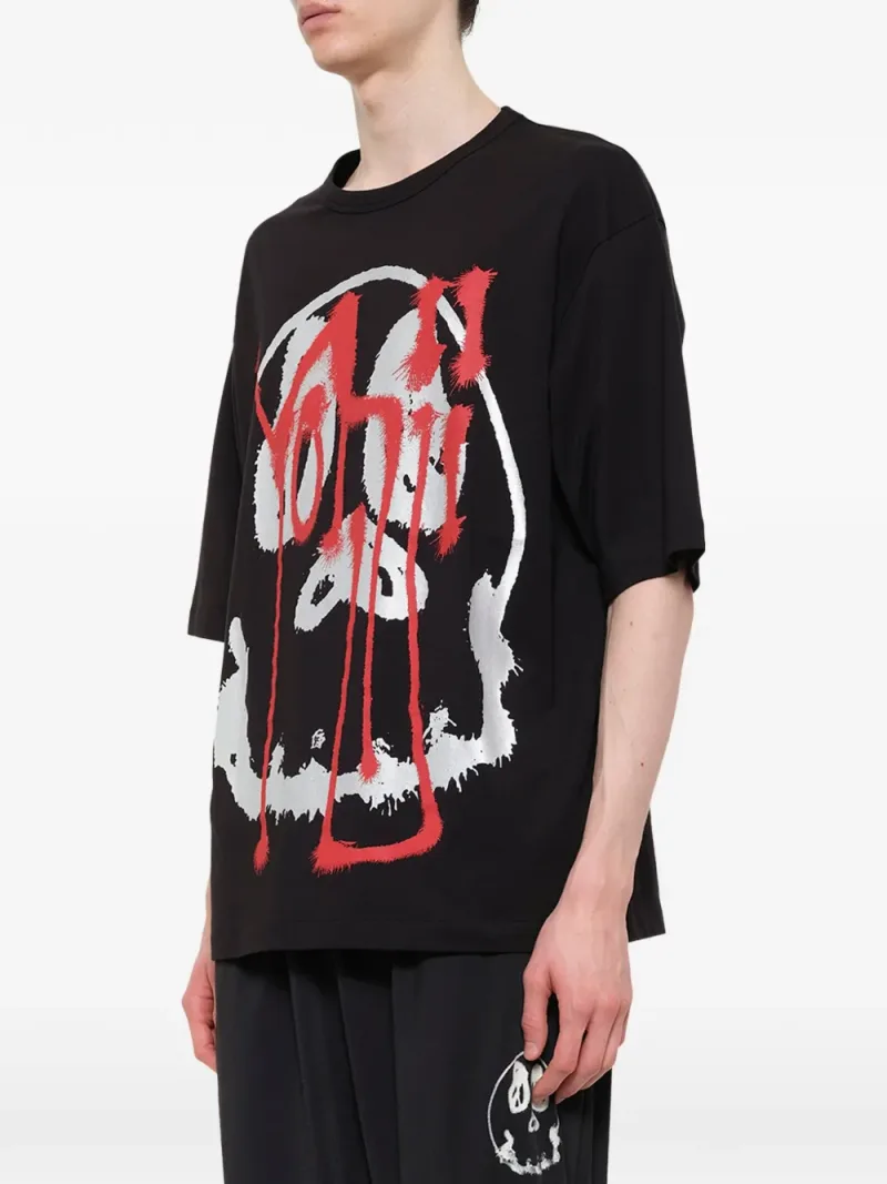 Y-3 — Skull graphic T-shirt in black/red — Photo 5 of 5