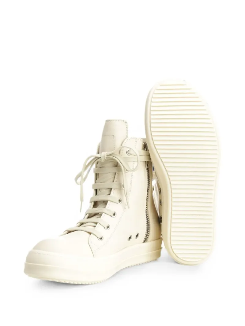 Rick Owens — High-top lace-up sneakers — Foto 4 di 5