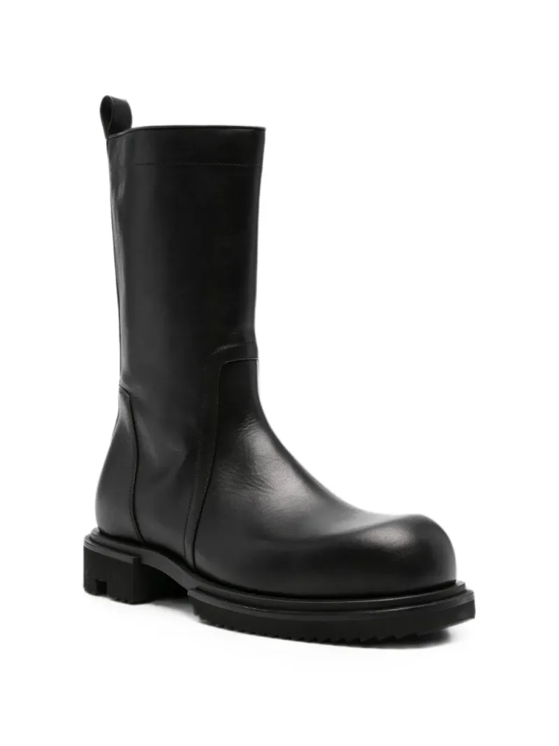 Rick Owens — Side-zip leather boots — Photo 2 of 4