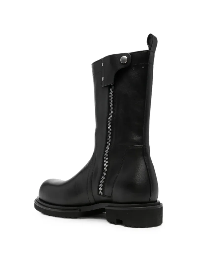 Rick Owens — Side-zip leather boots — Photo 3 of 4