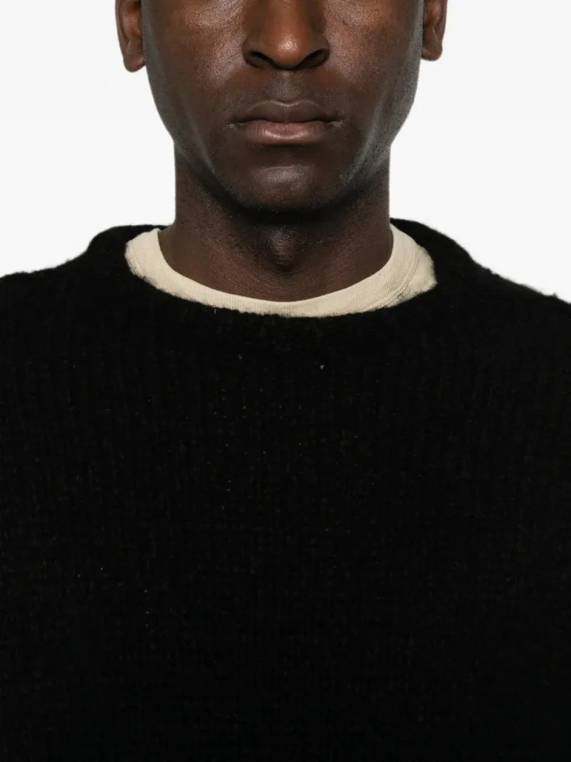 Rick Owens — Ribbed-knit long-sleeve sweater — Foto 5 di 5