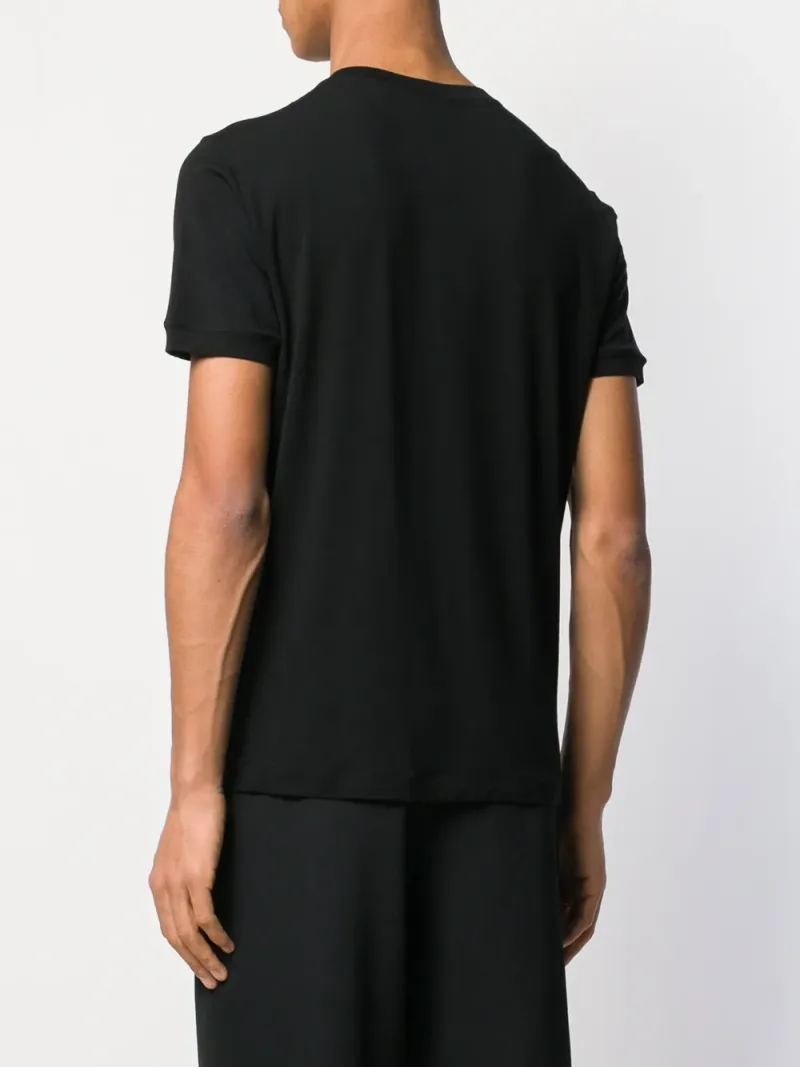 Giorgio Armani — Logo-embroidered short-sleeve T-shirt — Foto 4 di 5
