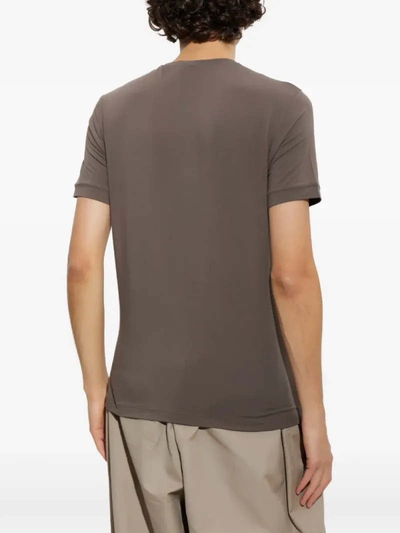 Giorgio Armani — Embroidered-logo T-shirt — Photo 4 of 5