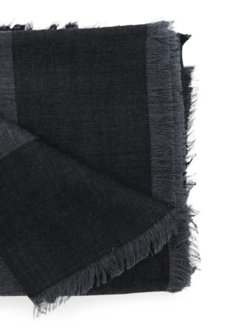 Saint Laurent — Cassandre square scarf in silk and cashmere — Photo 2 of 2