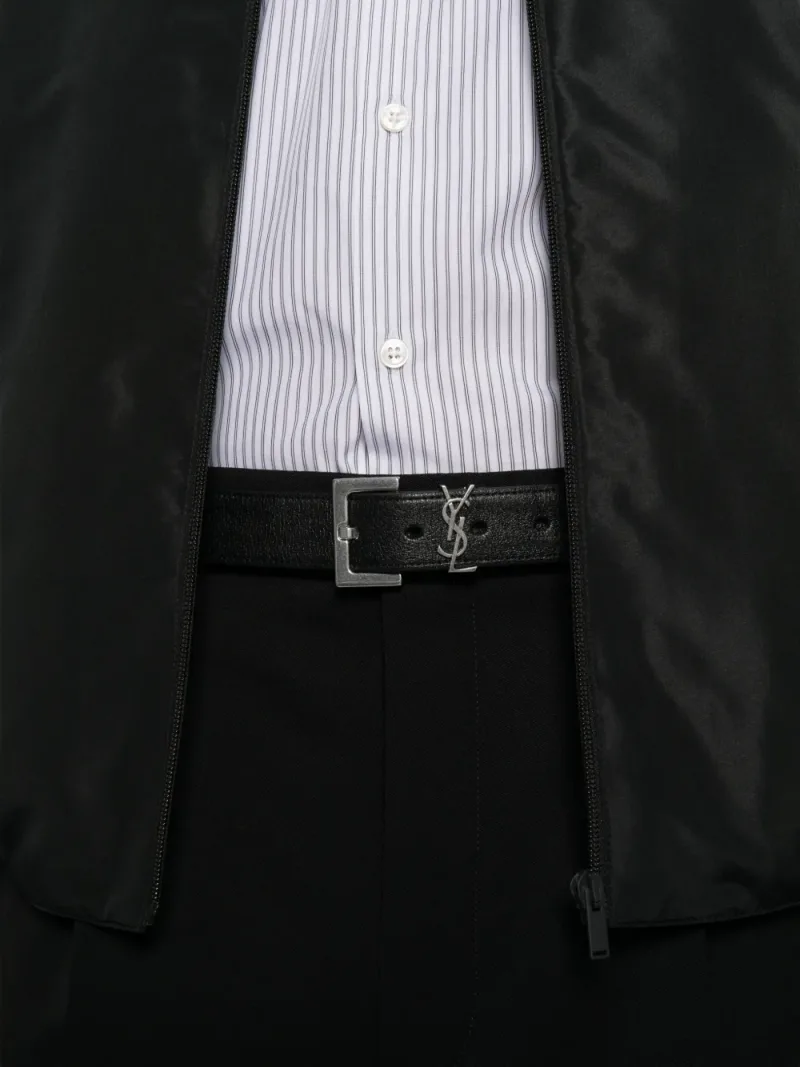 Saint Laurent — Pressed-crease wide-leg trousers — Photo 4 of 4