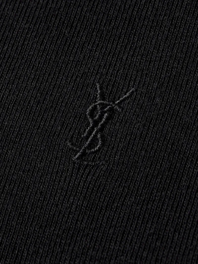 Saint Laurent — Cassandre ribbed T-shirt — Foto 3 di 3