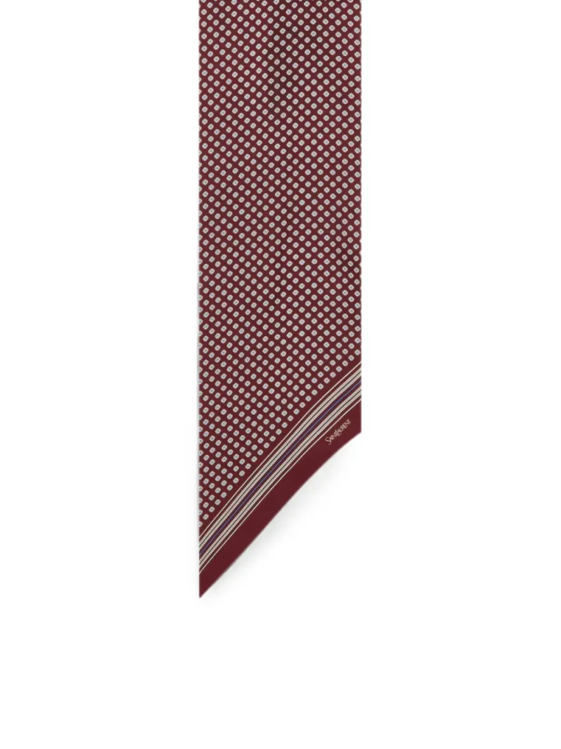 Saint Laurent — Lavallière scarf in silk twill — Photo 2 of 3
