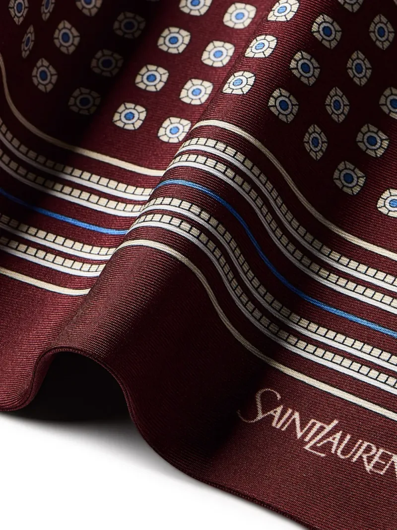 Saint Laurent — Lavallière scarf in silk twill — Photo 3 of 3