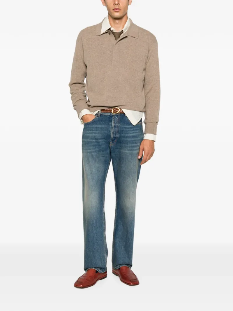 Saint Laurent — Button-fastening polo shirt — Photo 2 of 5
