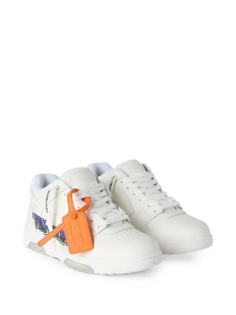 Off-White — Leather lace-up sneakers — Photo 3 of 3