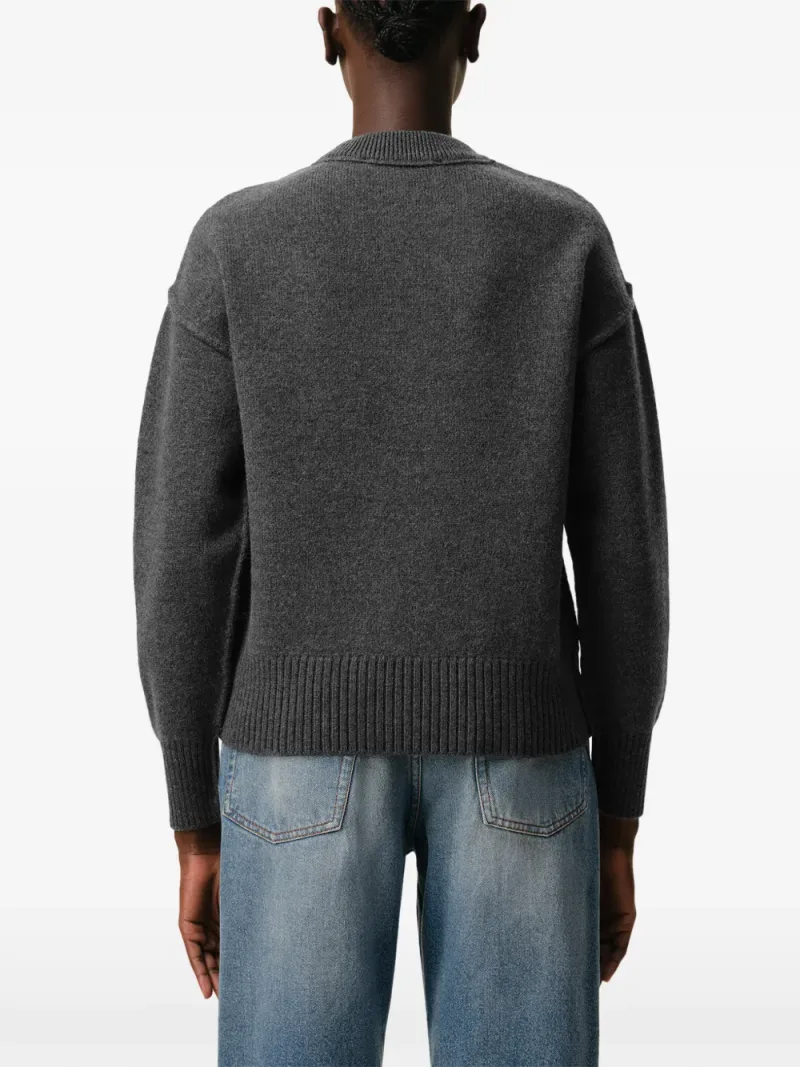 Ami Paris — Ami De Coeur crew-neck wool sweater — Foto 5 di 5