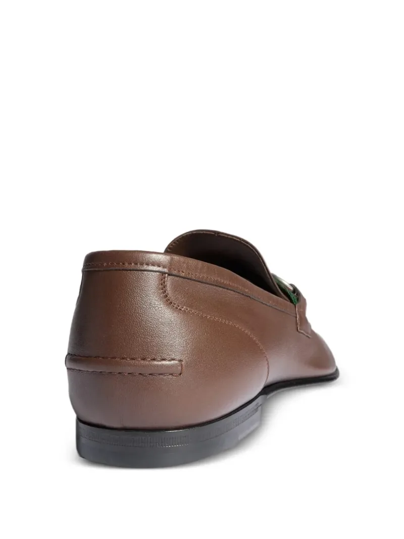 Gucci — Web-stripe Horsebit flat loafers — Foto 3 di 5