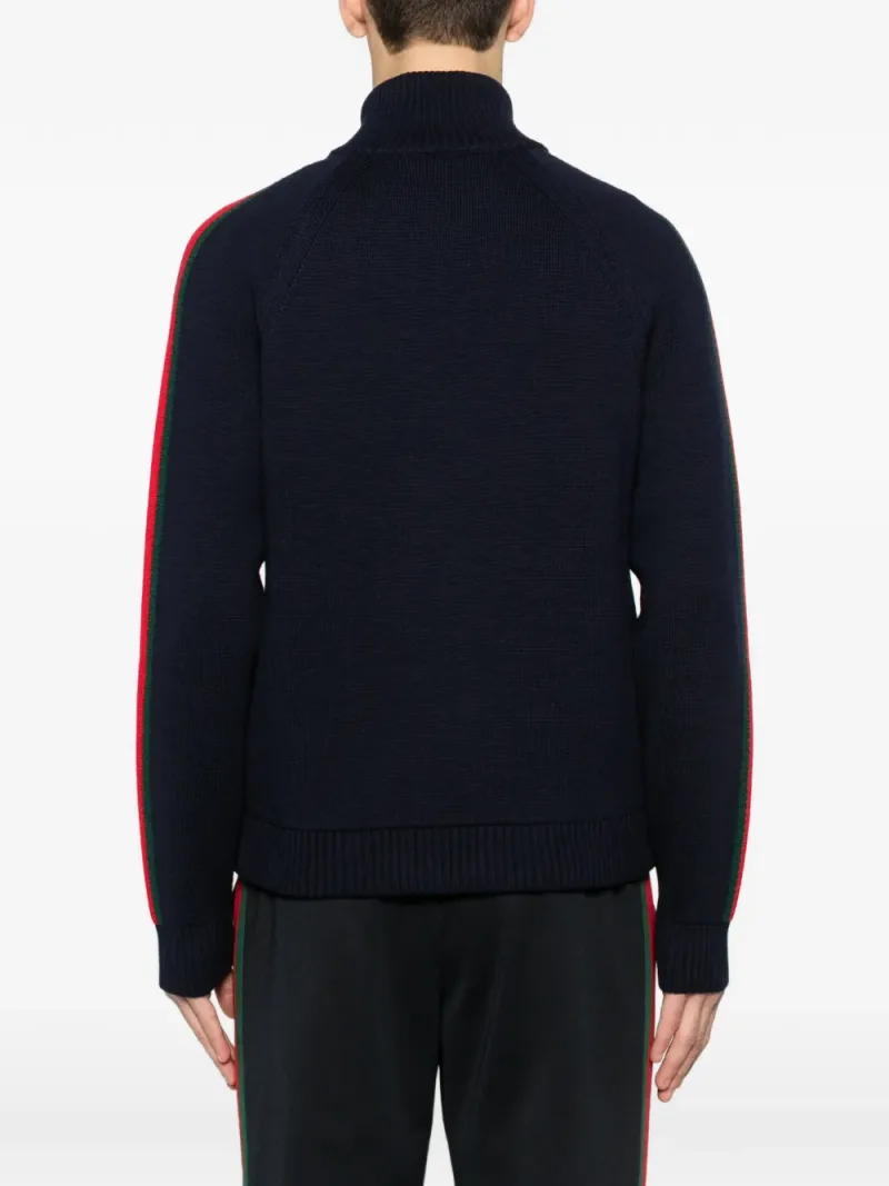 Gucci — Striped zip-up cardigan — Photo 4 of 5