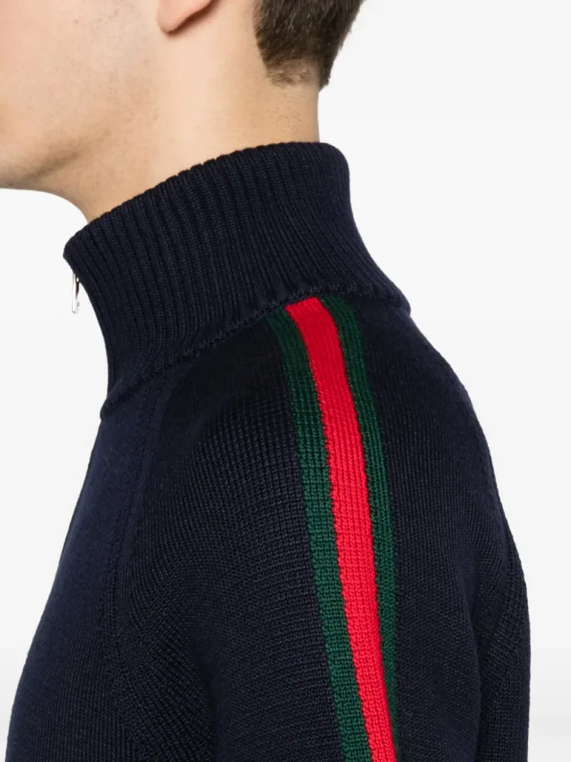 Gucci — Striped zip-up cardigan — Photo 5 of 5