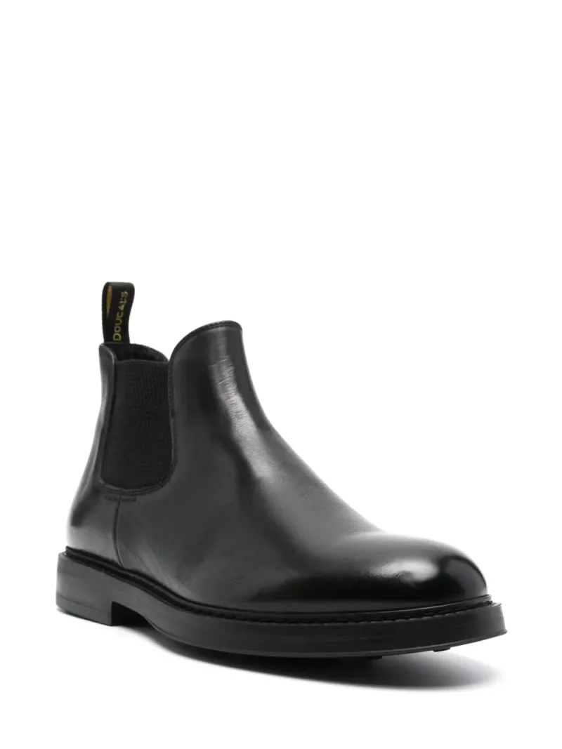 Doucal's — Round-toe leather boots — Foto 2 di 4