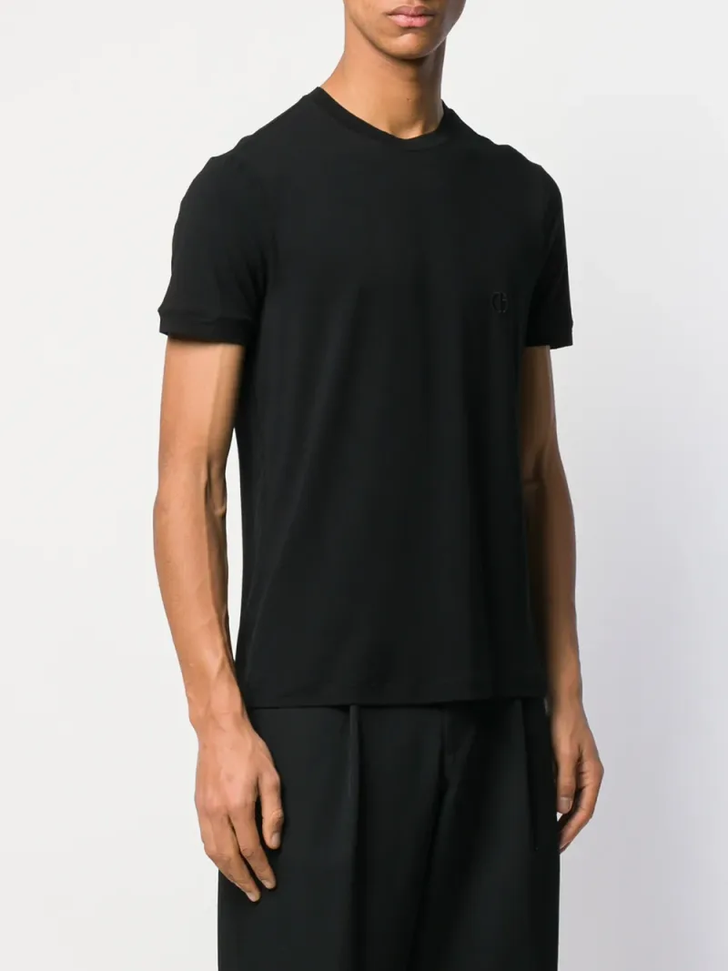 Giorgio Armani — Logo-embroidered short-sleeve T-shirt — Photo 3 of 5