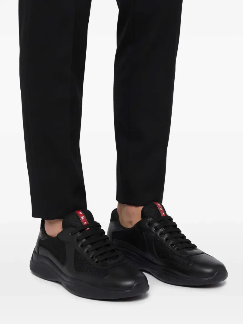 Prada — America's Cup leather-panelled sneakers — Photo 2 of 5
