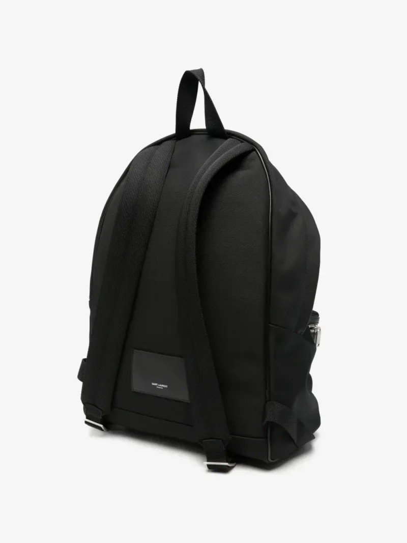 Saint Laurent — City Rucksack mit Lederbesatz — Foto 3 von 5