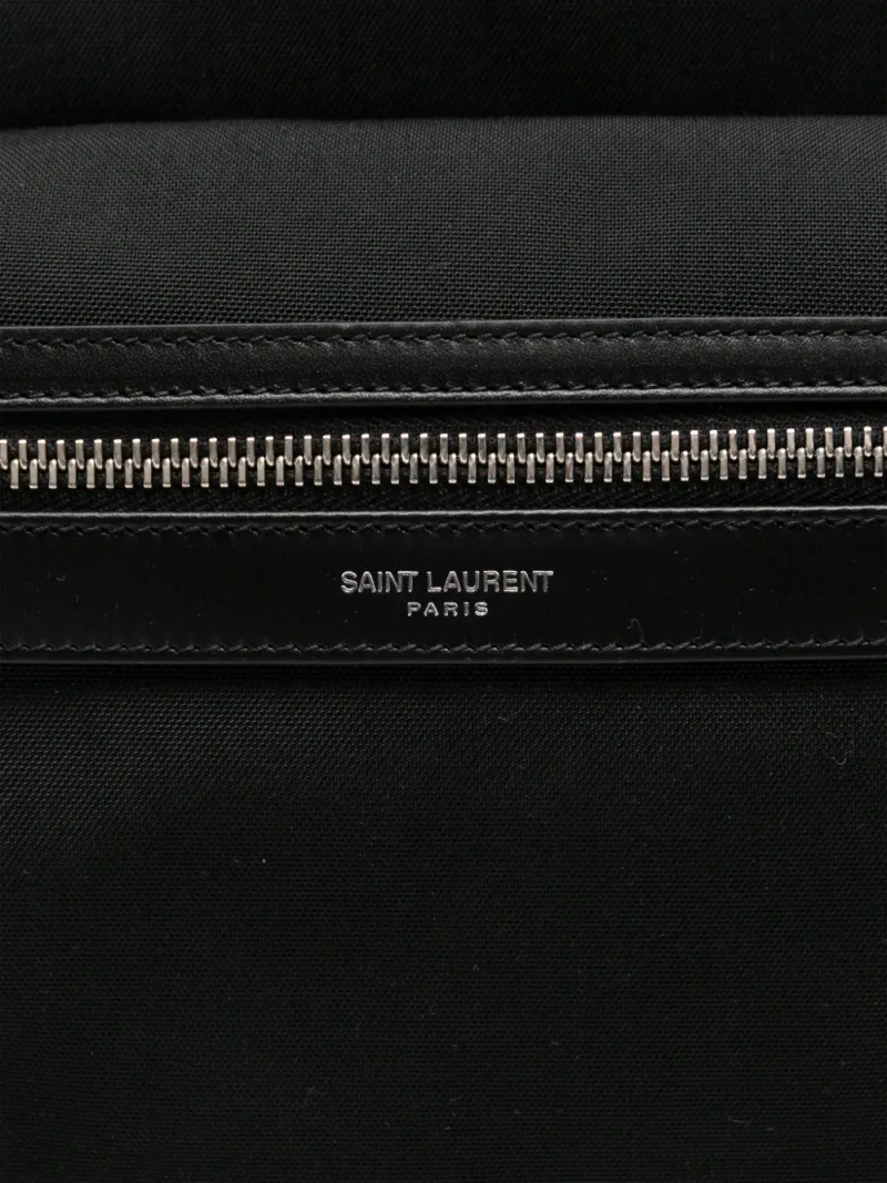 Saint Laurent — City Rucksack mit Lederbesatz — Foto 4 von 5