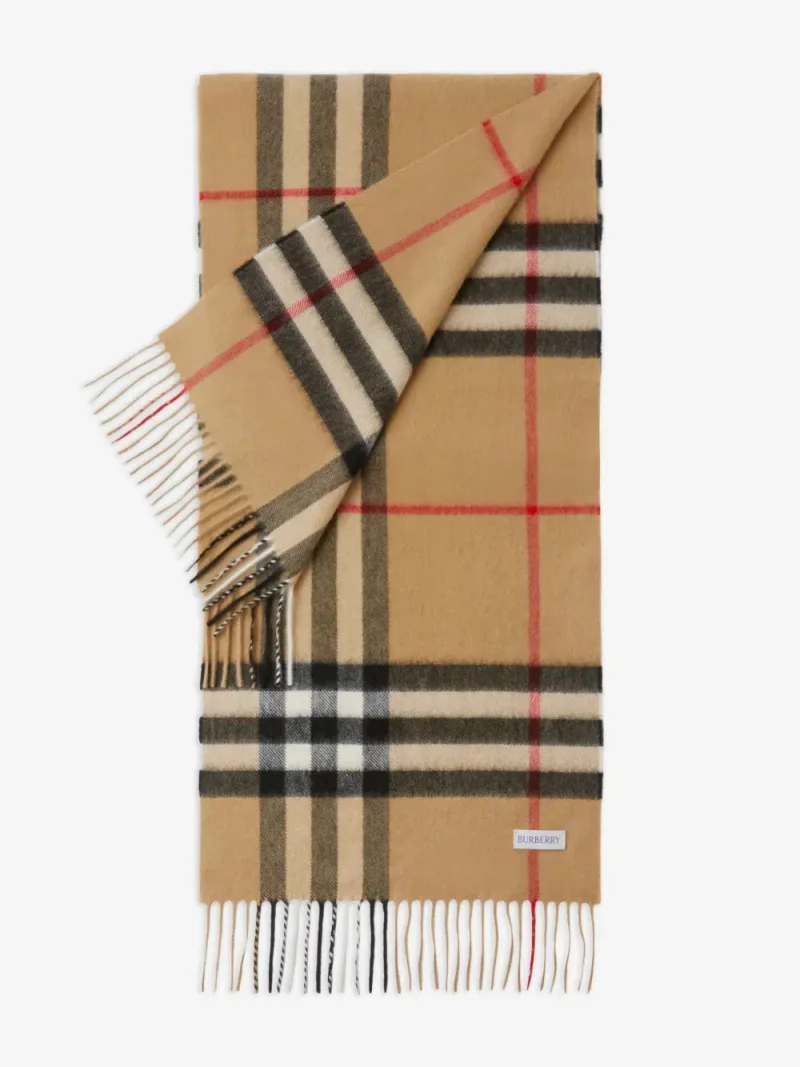 Burberry — チェック カシミアスカーフ — 写真 2/5