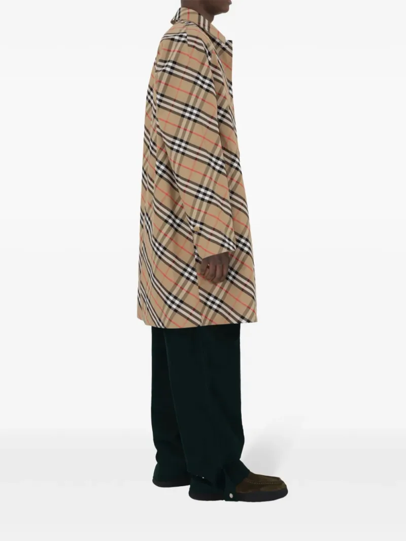 Burberry — Trench reversibile a quadri — Foto 3 di 4