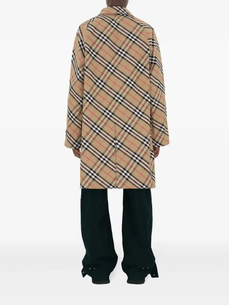 Burberry — Trench reversibile a quadri — Foto 4 di 4