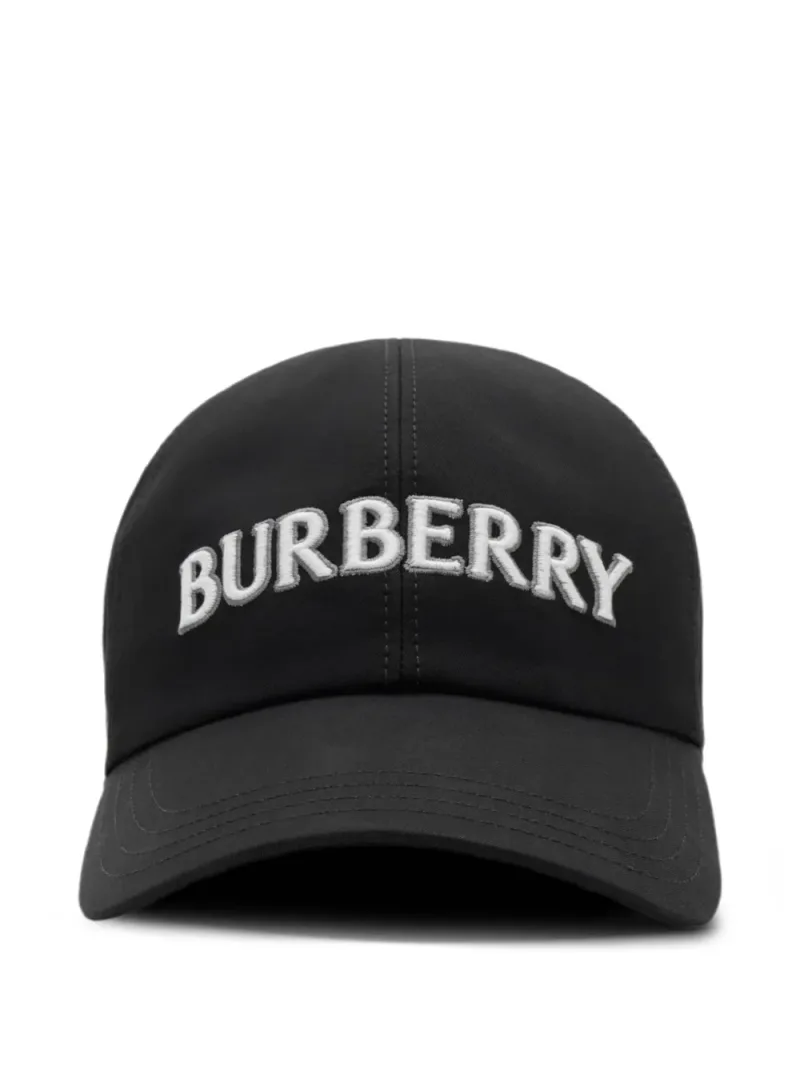Burberry — Cappello da baseball in gabardine con logo
