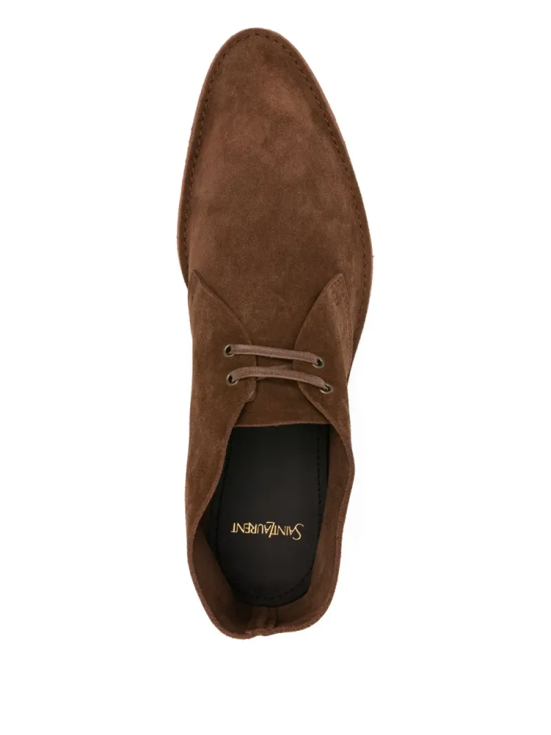 Saint Laurent — Valentin suede boots — Foto 4 di 4