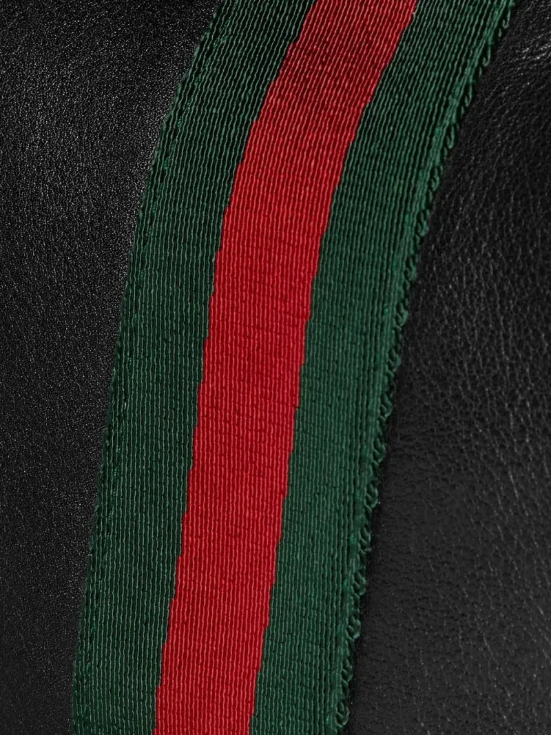 Gucci — Web-stripe calf leather messenger bag — Foto 4 di 4