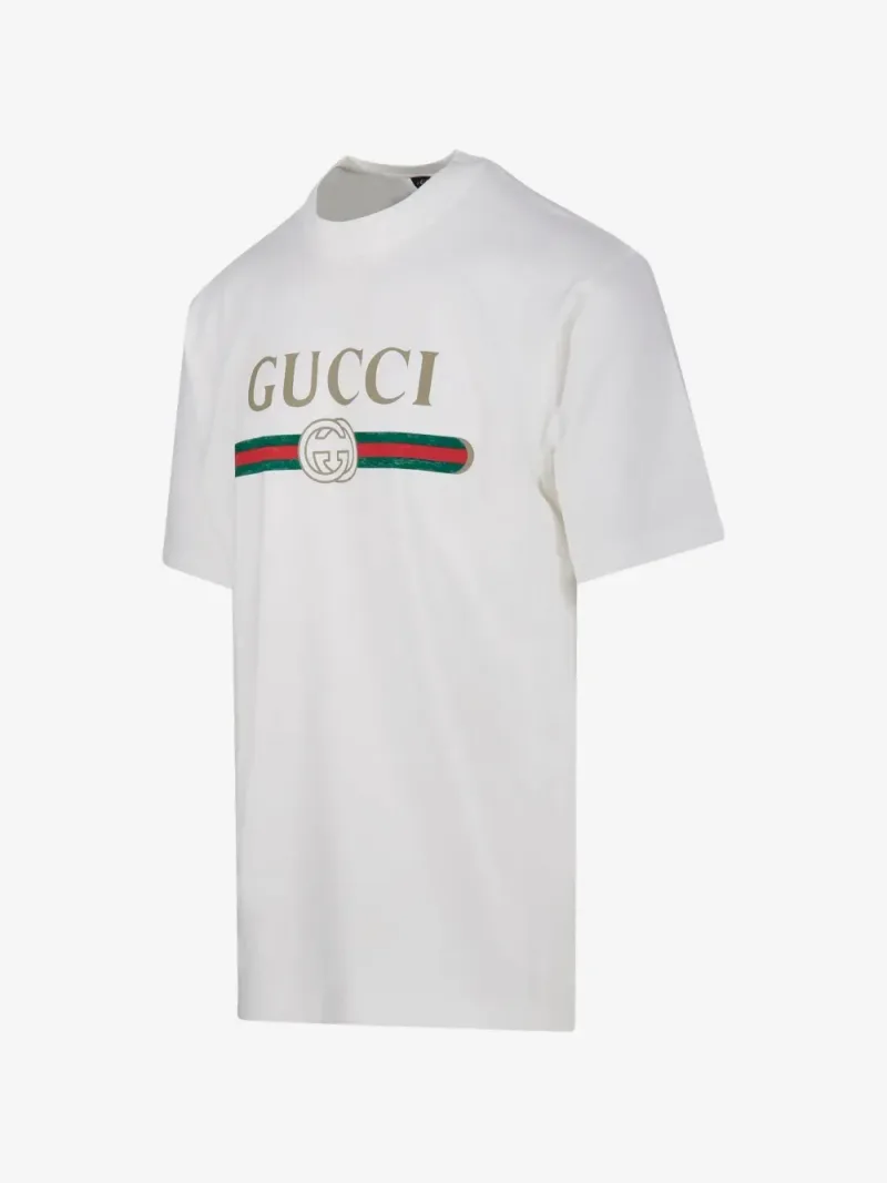 Gucci — Silk blend jersey T-shirt with print — Photo 3 of 4