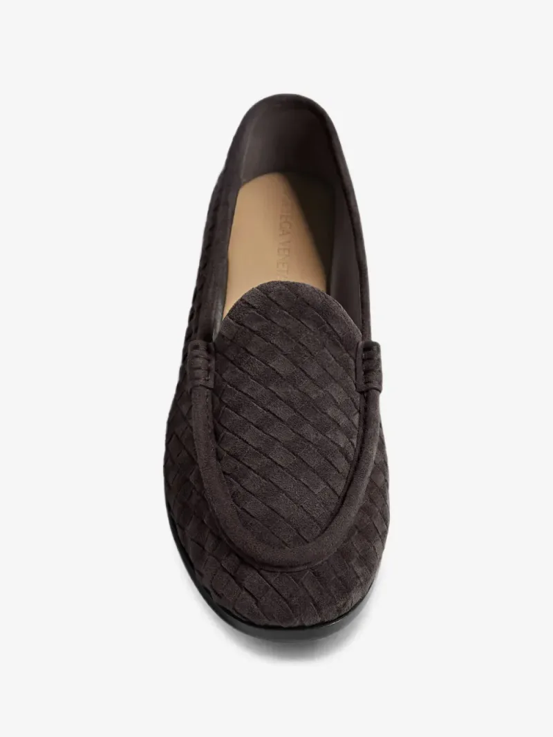 Bottega Veneta — Mocassini in Pelle d'agnello scamosciata — Foto 4 di 4
