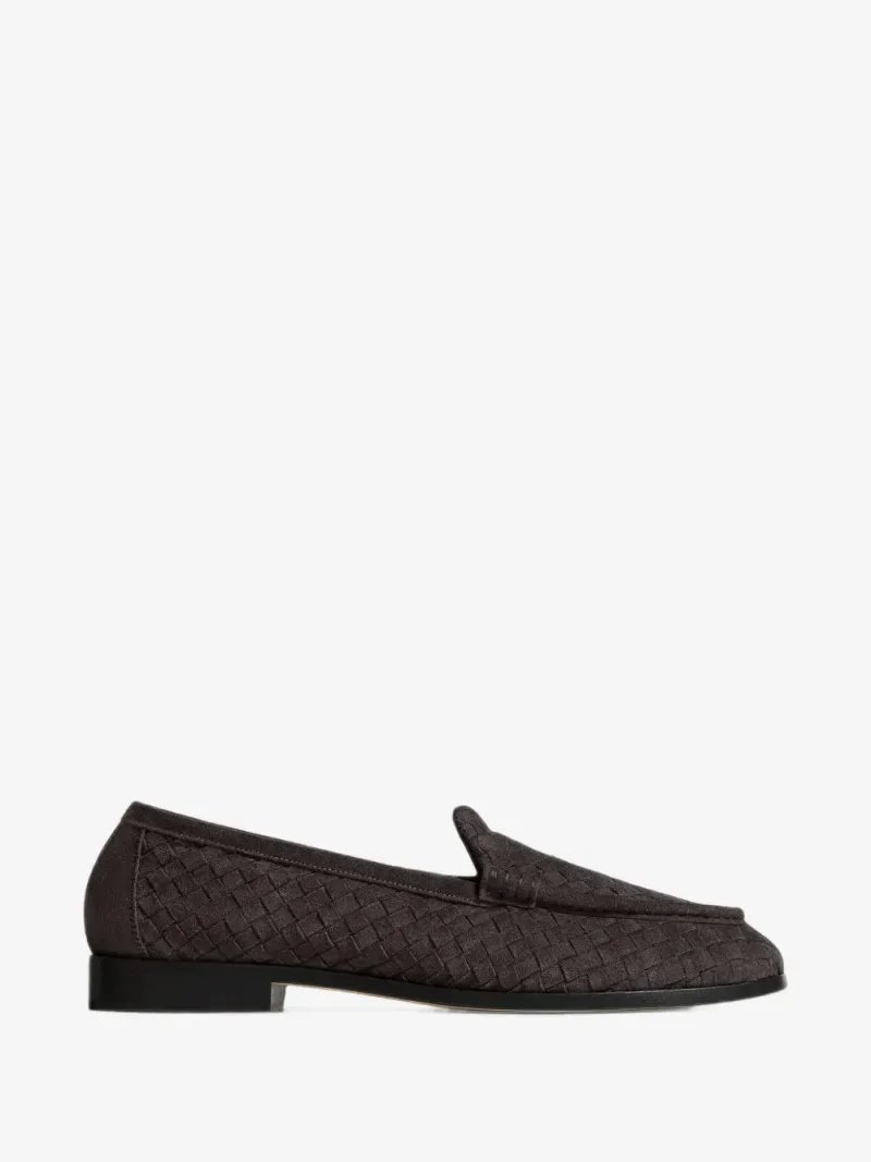 Bottega Veneta — Loafer aus Lammveloursleder