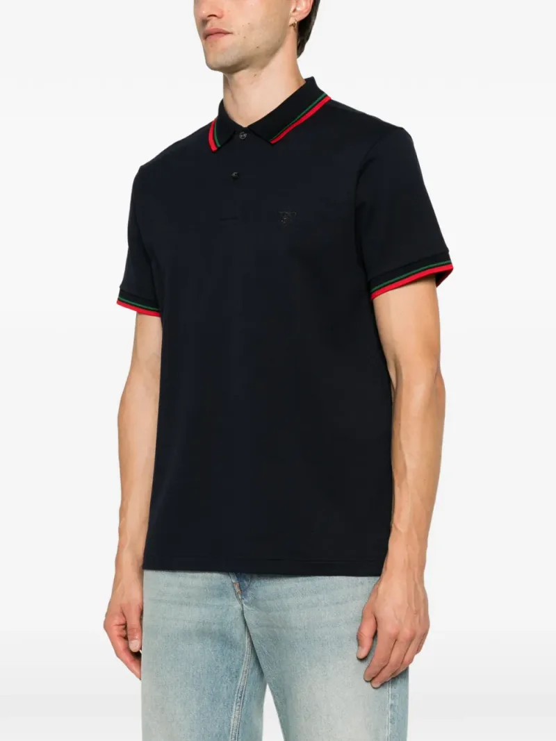 Gucci — Web-stripe polo shirt — Photo 3 of 5
