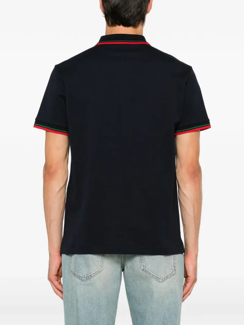 Gucci — Web-stripe polo shirt — Photo 4 of 5