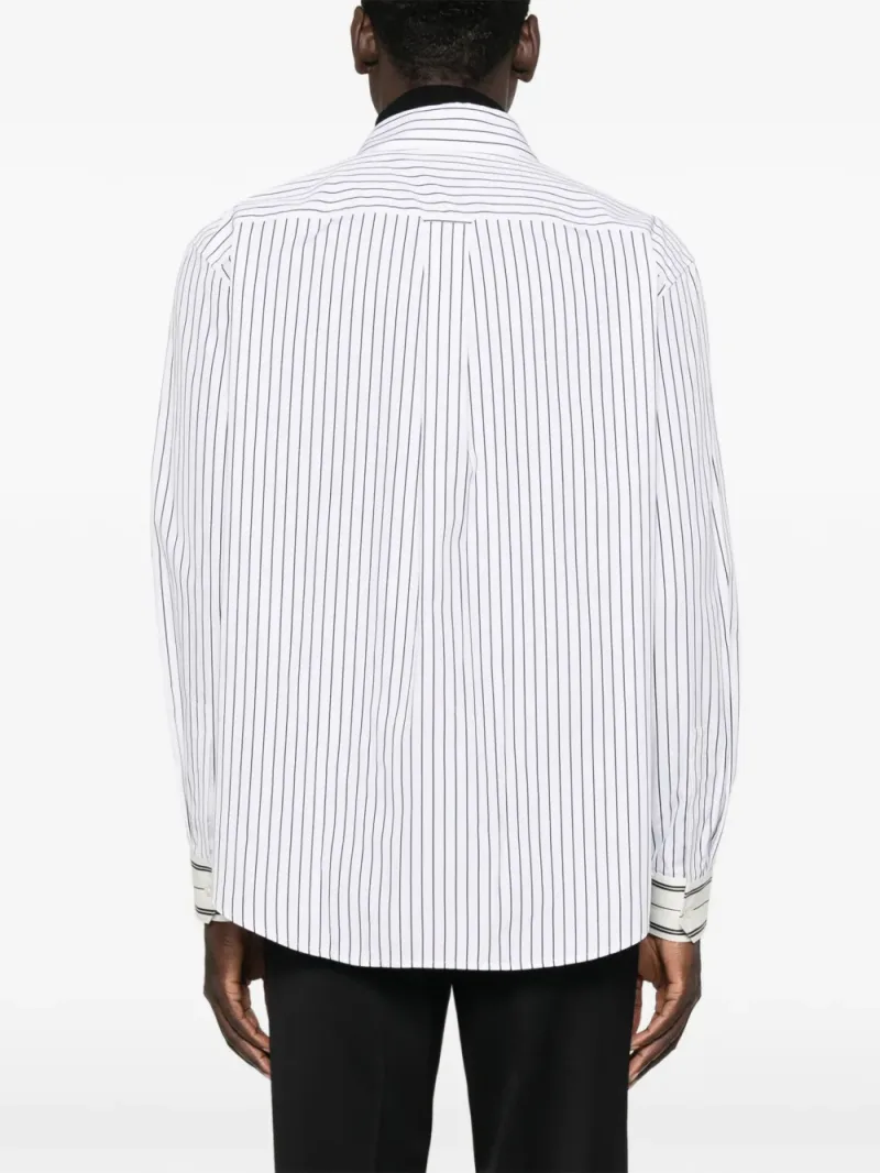 Saint Laurent — Vertical-stripe long-sleeve shirt — Photo 4 of 5