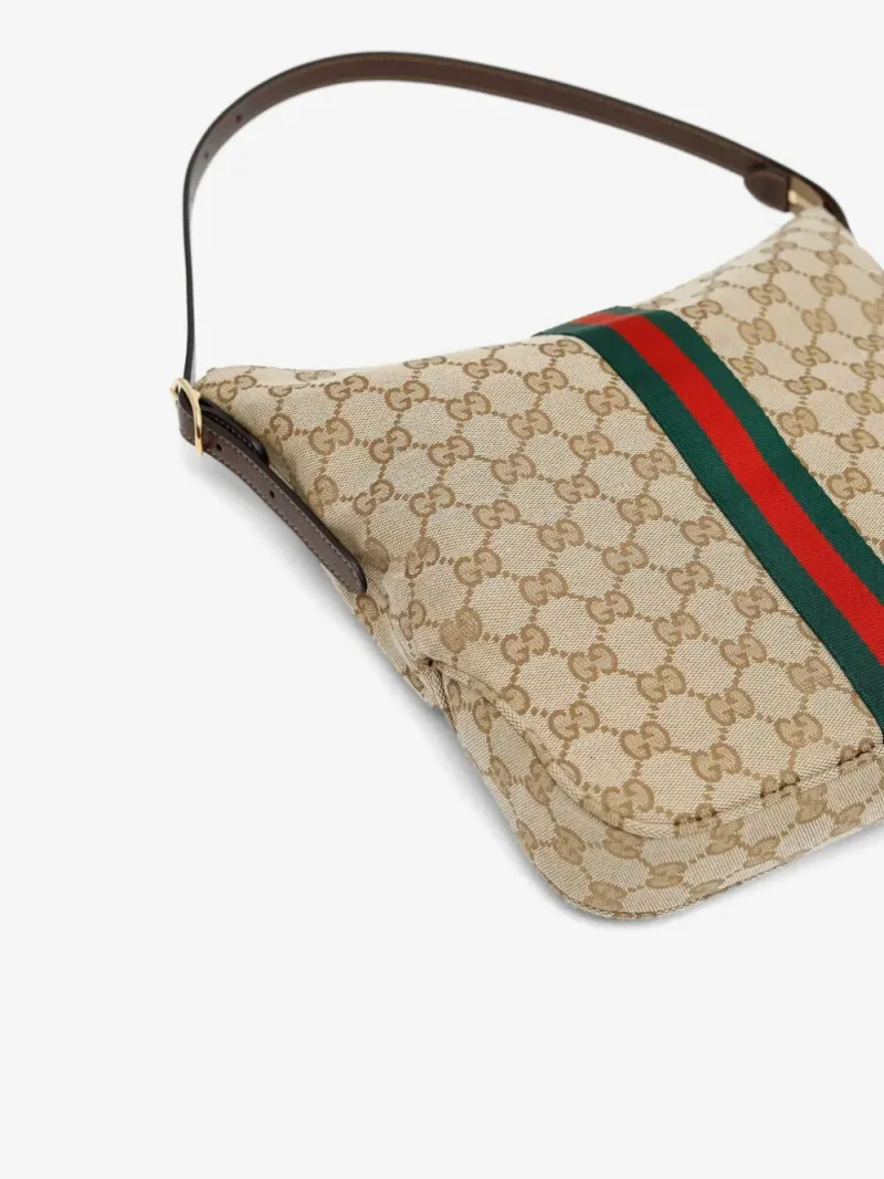 Gucci — Sac porté épaule GG Supreme à détail Web — Photo 4 sur 4