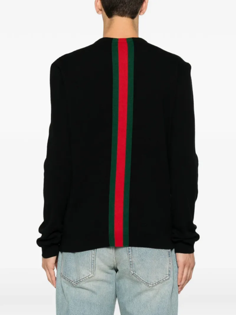 Gucci — Web-stripe cashmere sweater — Photo 4 of 5