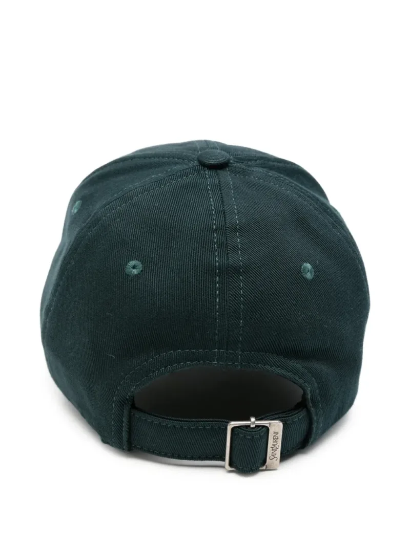 Saint Laurent — Y varsity cap in gabardine — Foto 2 di 3