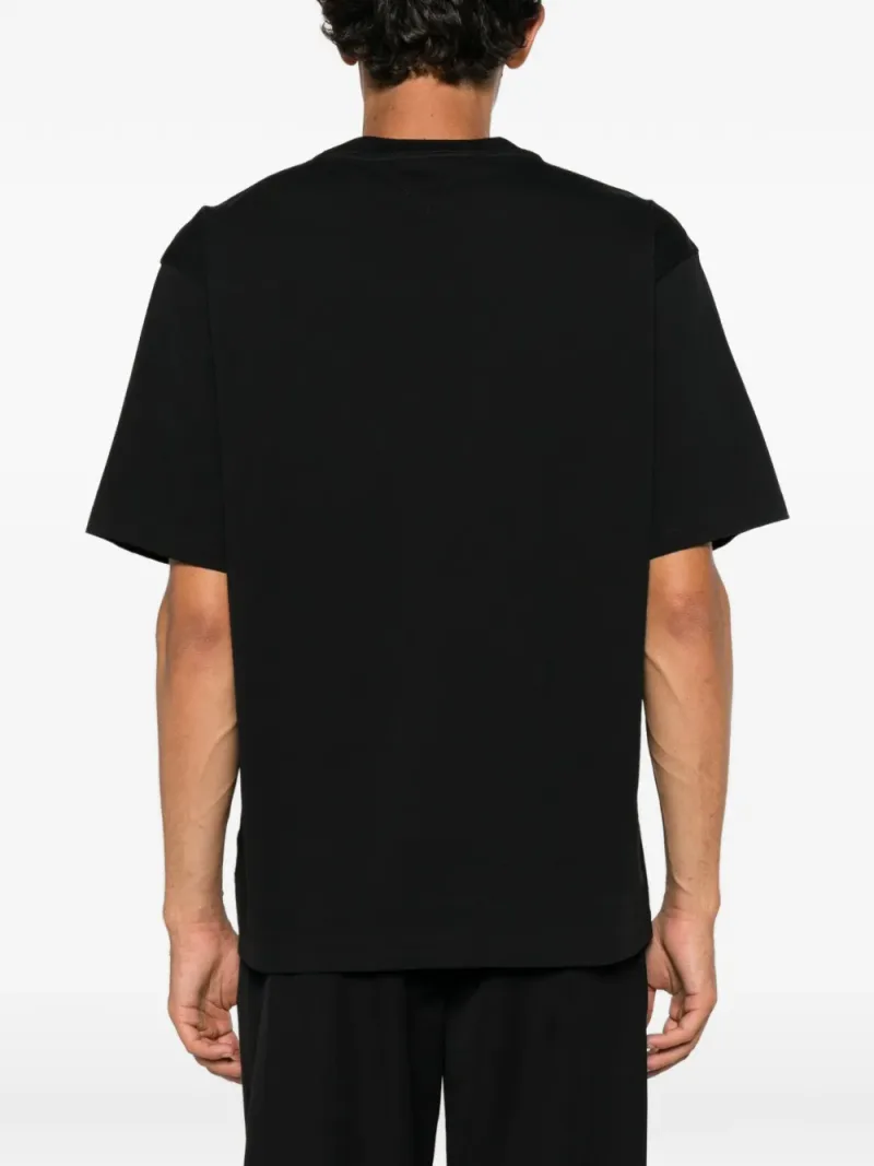 Bottega Veneta — Leather-pocket T-shirt — Foto 4 di 5