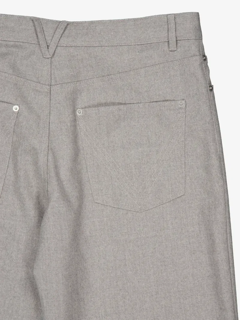 Bottega Veneta — Wool straight-leg trousers — Photo 3 of 3
