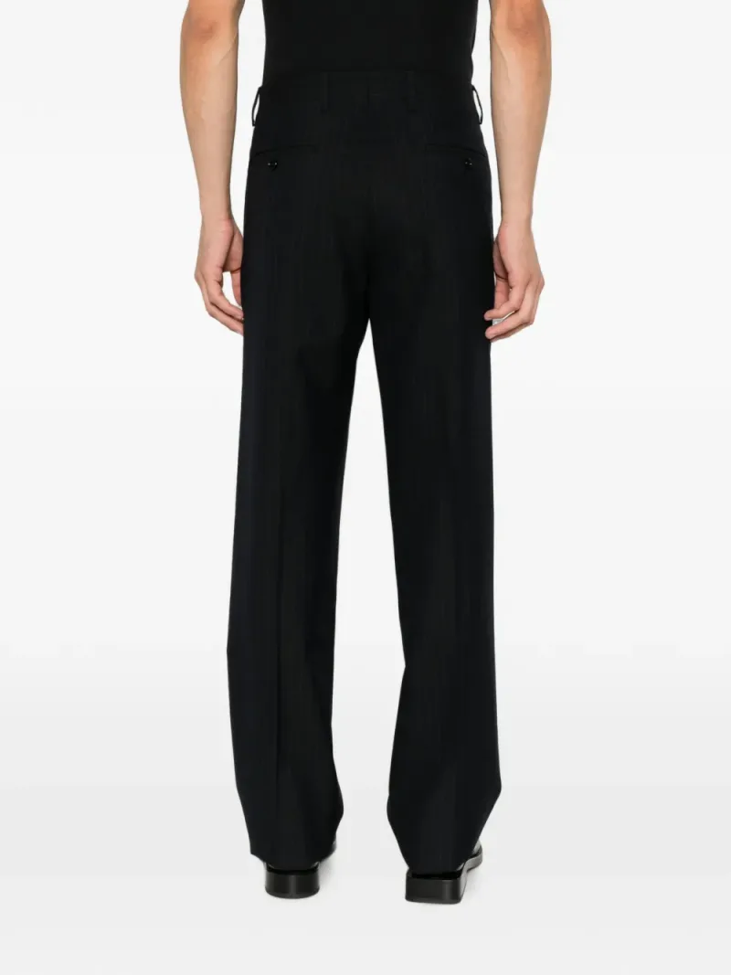Lardini — Pinstripe-pattern pleated tailored trousers — Foto 4 di 5