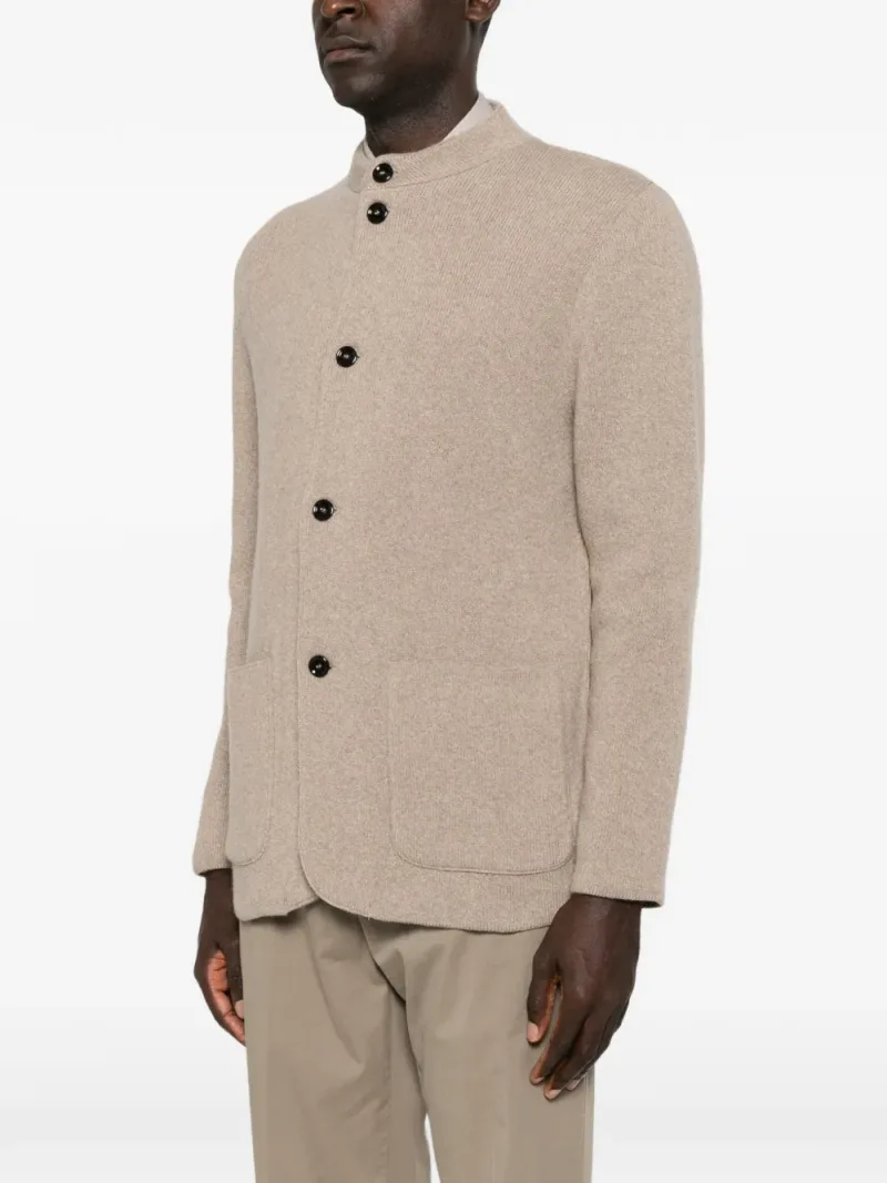 Lardini — Mandarin-collar button-up jacket — Foto 2 von 4