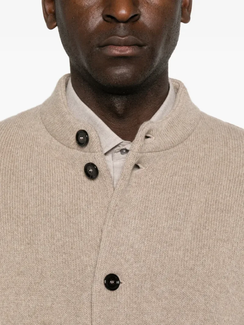 Lardini — Mandarin-collar button-up jacket — Photo 4 of 4