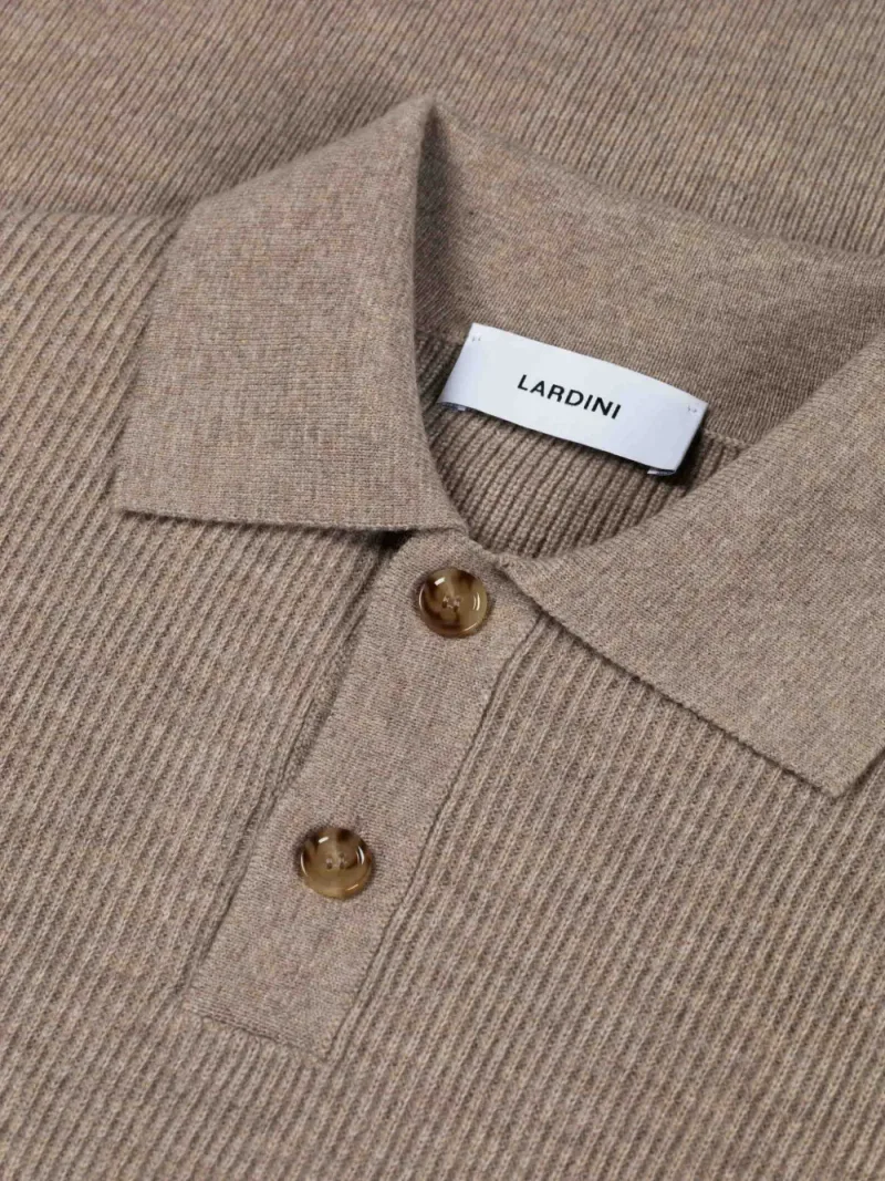 Lardini — Ribbed-knit polo sweater — Фото 2 из 2